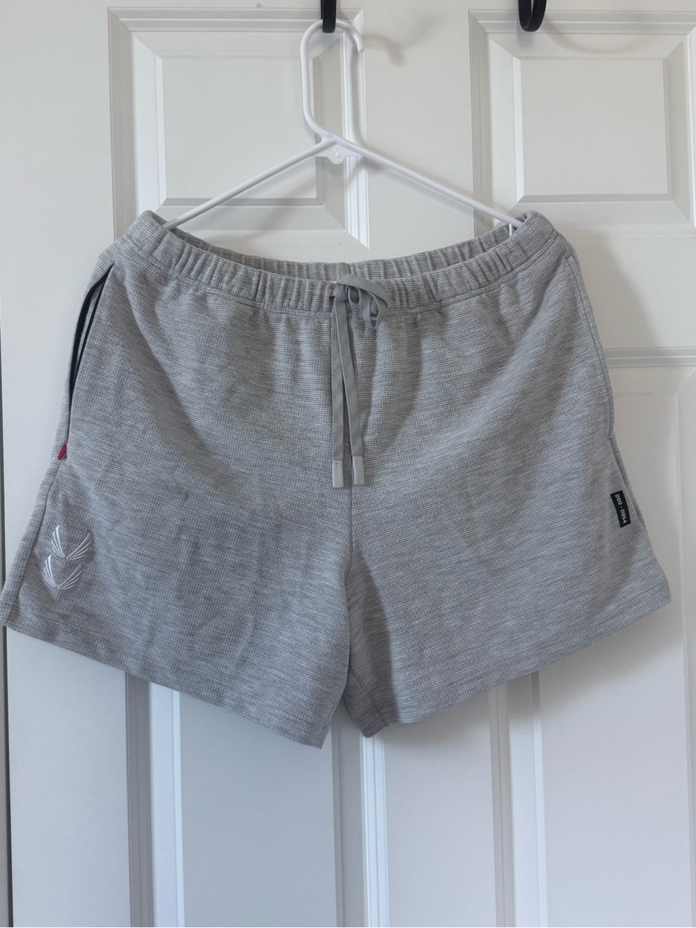 ASRV Men's Light Gray Athletic Drawstring Shorts